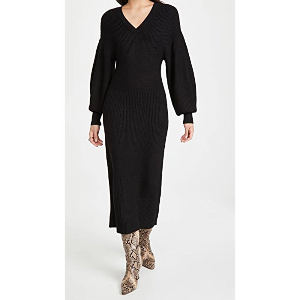 NWT STAUD Carnation Midi Sweater Dress